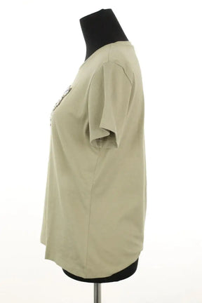 T-shirt Pinko Kaki en Coton