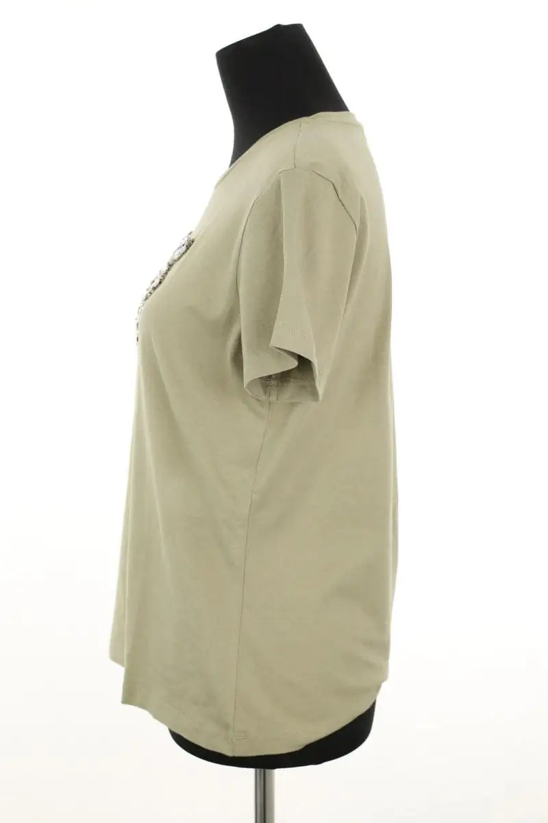T-shirt Pinko Kaki en Coton