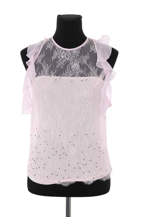 T-shirt Pinko Rose en Synthétique, taille XS - Seconde Main
