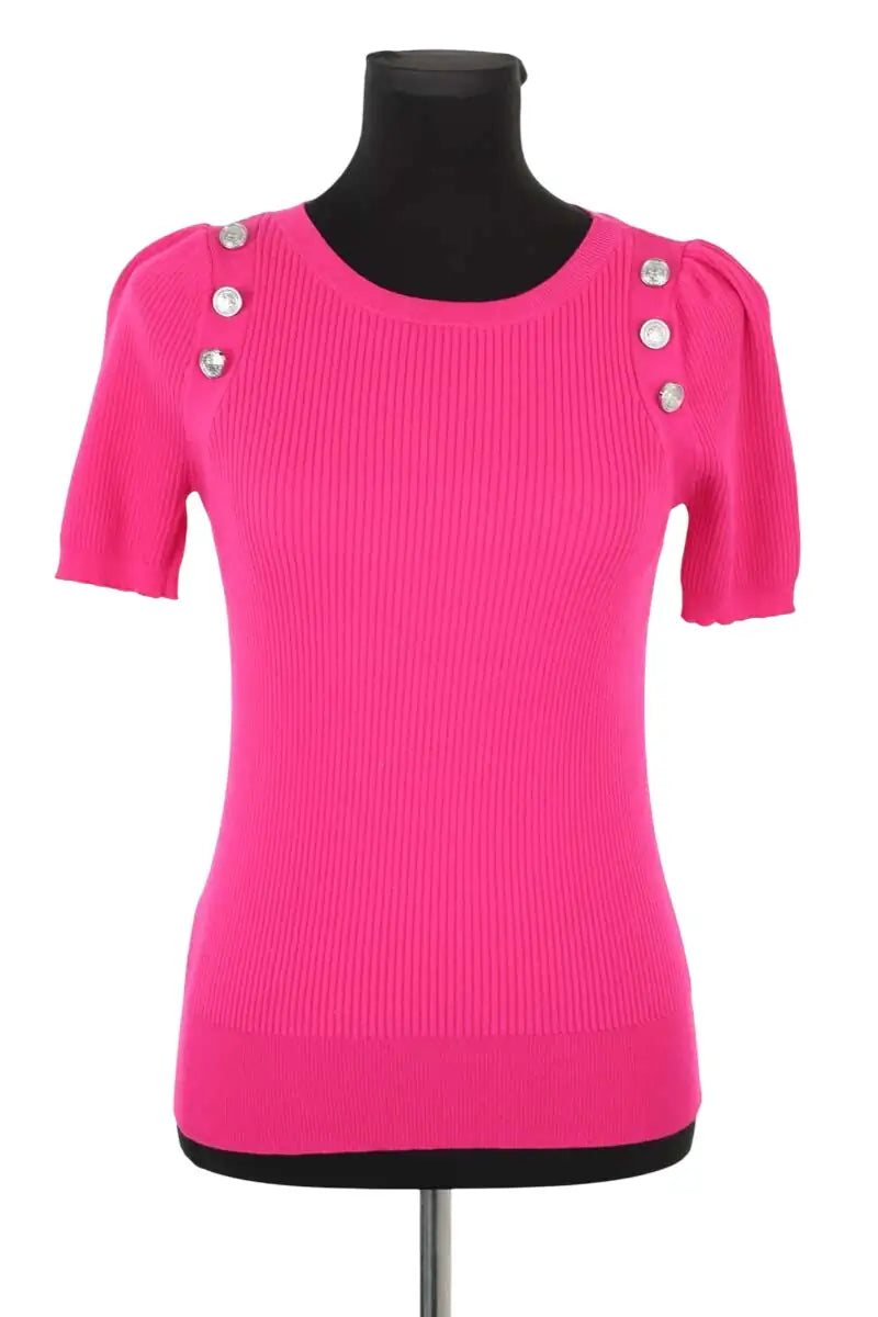T-shirt Pinko Rose en Viscose, taille M - Seconde Main