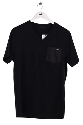 T-shirt Prada Noir en Coton, taille S - Seconde Main