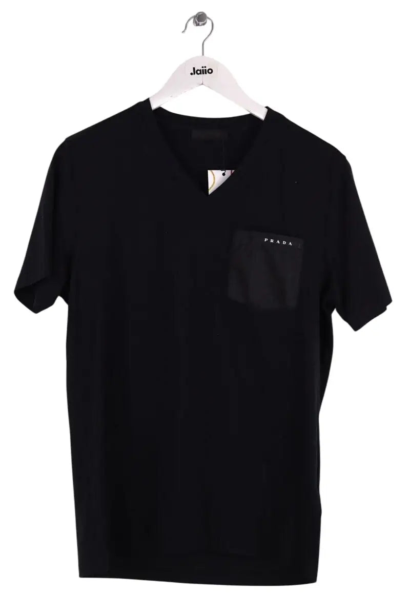 T-shirt Prada Noir en Coton, taille S - Seconde Main