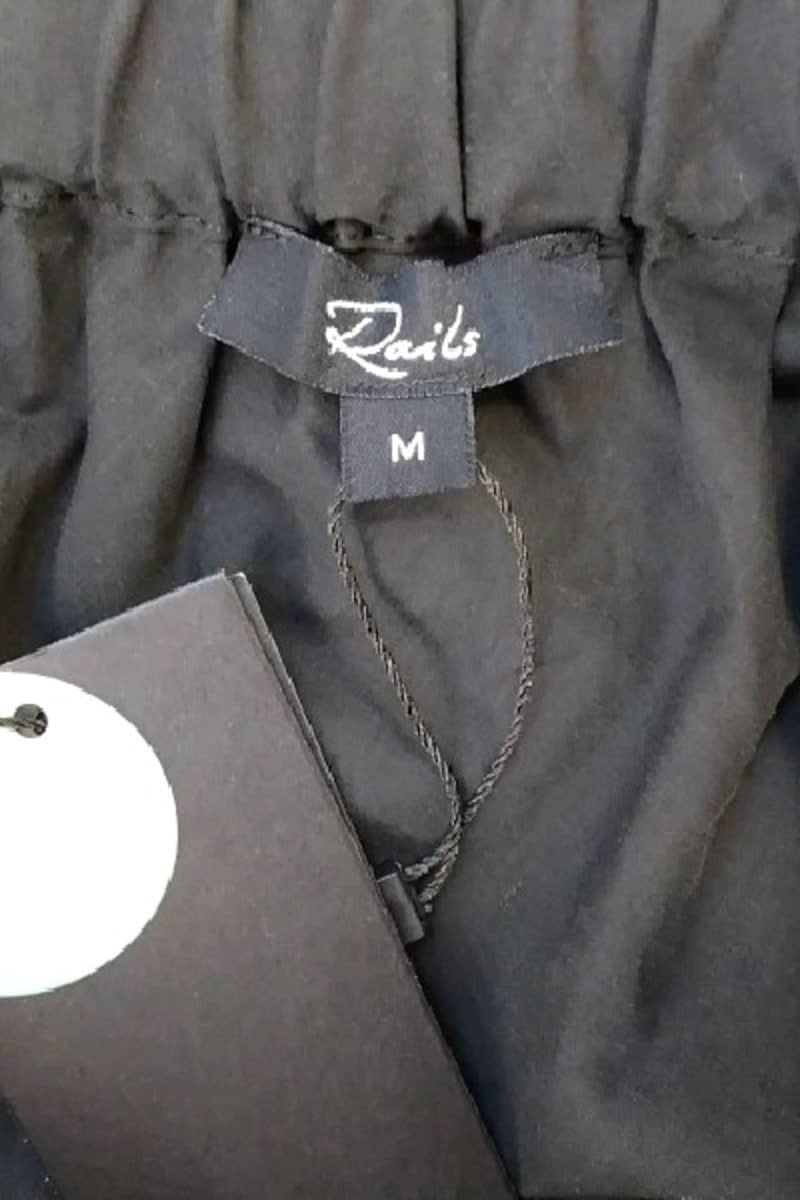 T-shirt Rails Noir en Coton