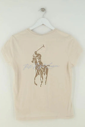 T-shirt Ralph Lauren Beige en Coton
