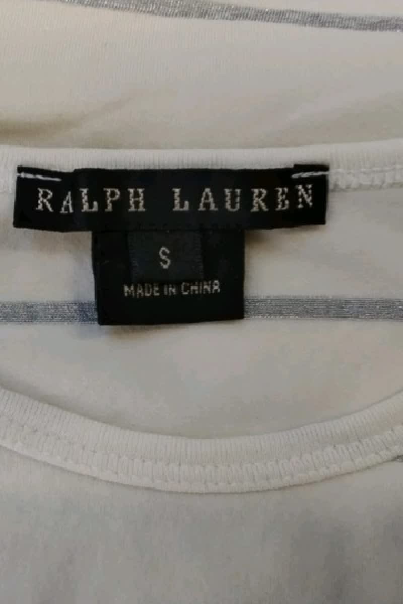 T-shirt Ralph Lauren Blanc en Coton
