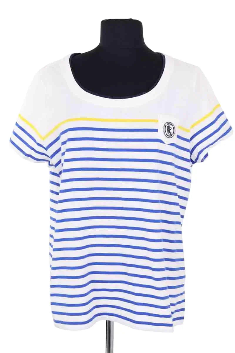 T-shirt Ralph Lauren Blanc en Coton, taille XL - Seconde Main