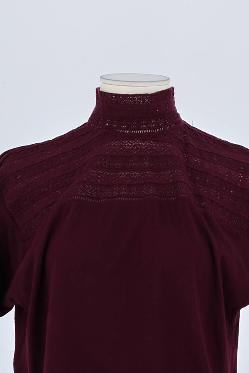 T-shirt Ralph Lauren Bordeaux en Coton