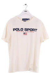 T-shirt Ralph Lauren Ecru en Coton, taille S - Seconde Main