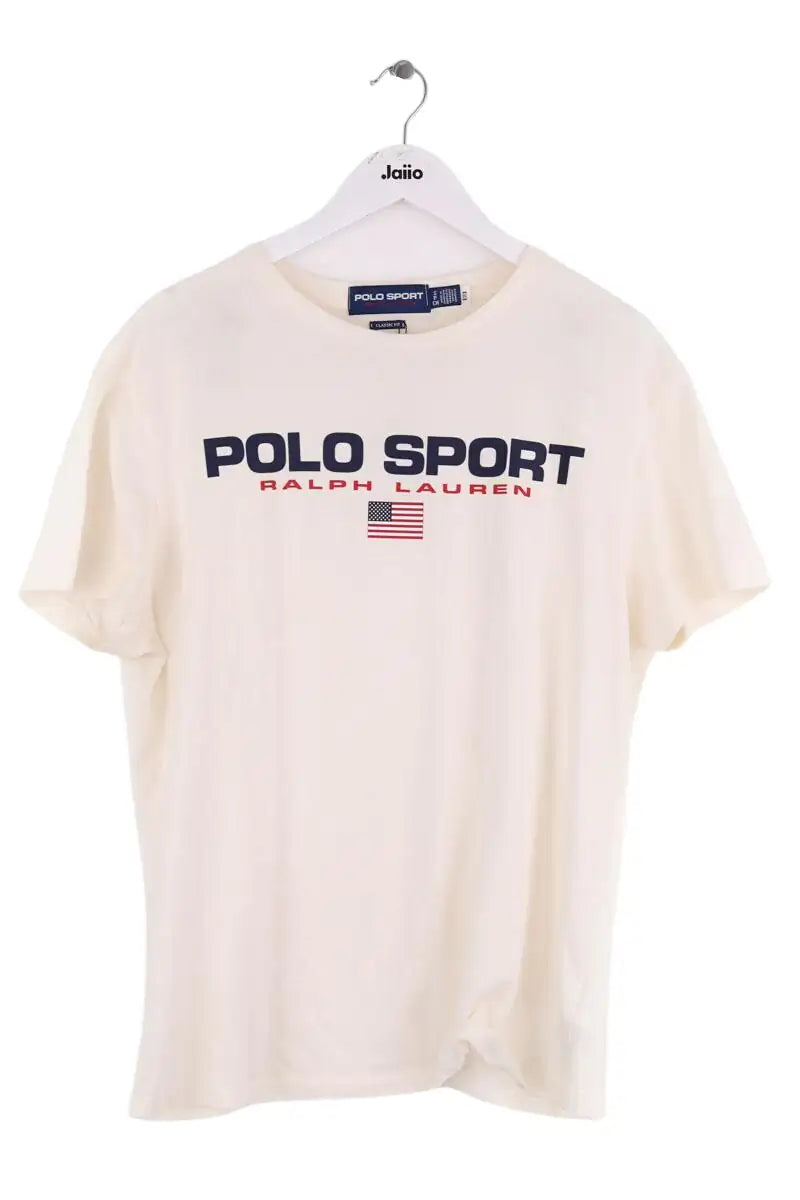 T-shirt Ralph Lauren Ecru en Coton, taille S - Seconde Main