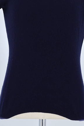T-shirt Ralph Lauren Marine en Cachemire