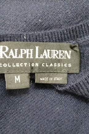 T-shirt Ralph Lauren Marine en Cachemire