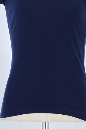 T-shirt Ralph Lauren Marine en Coton