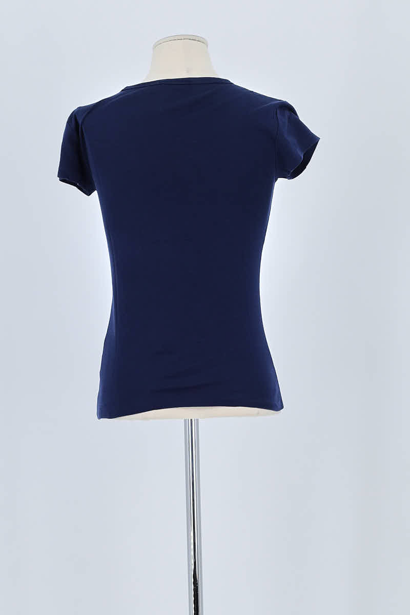 T-shirt Ralph Lauren Marine en Coton