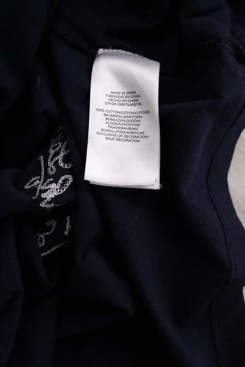 T-shirt Ralph Lauren Marine en Coton