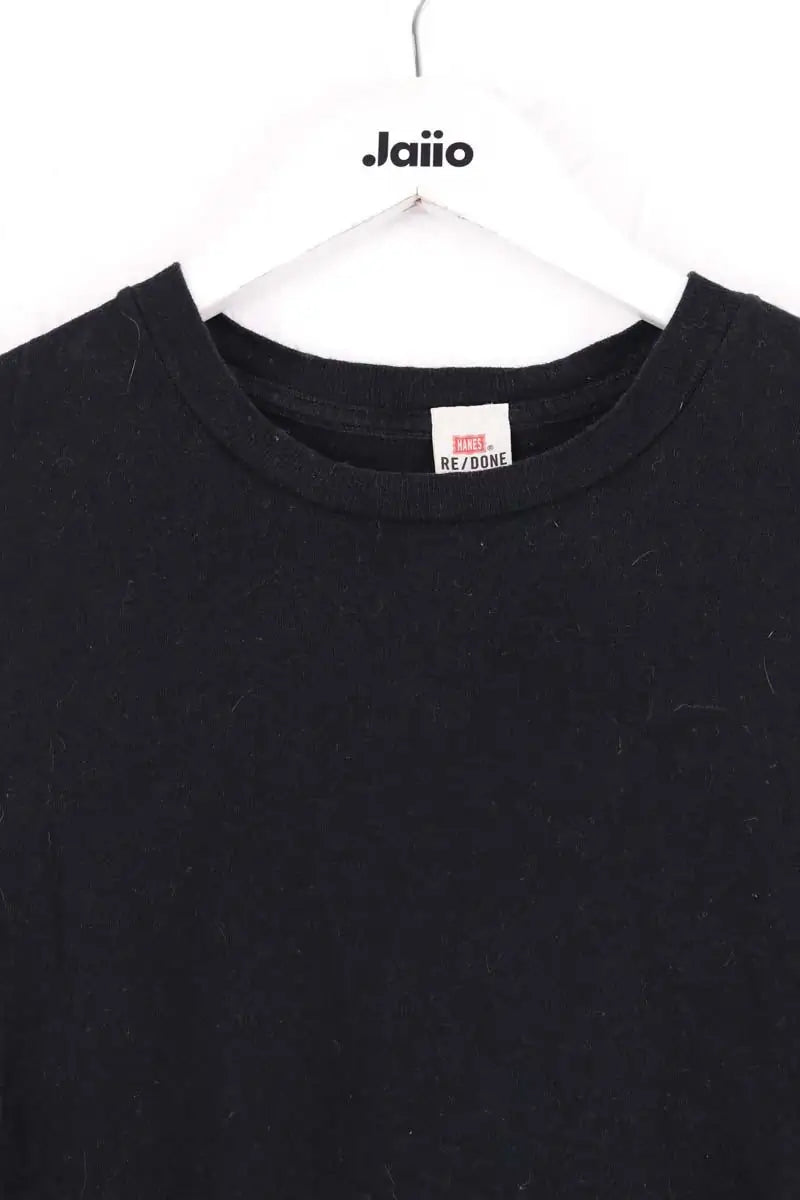 T-shirt RE/DONE Noir en Coton