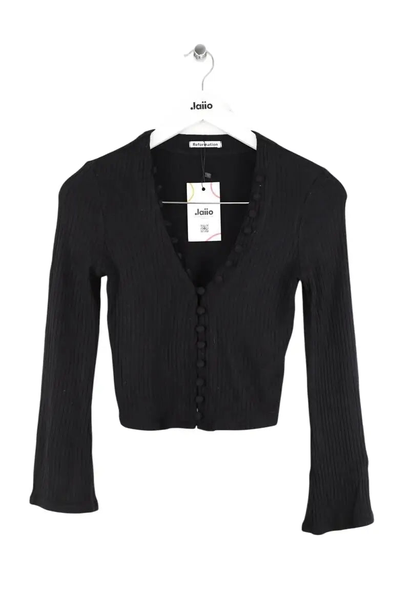 T-shirt Reformation Noir en Coton, taille S - Seconde Main