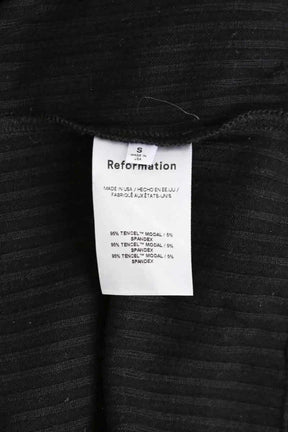 T-shirt Reformation Noir en Coton