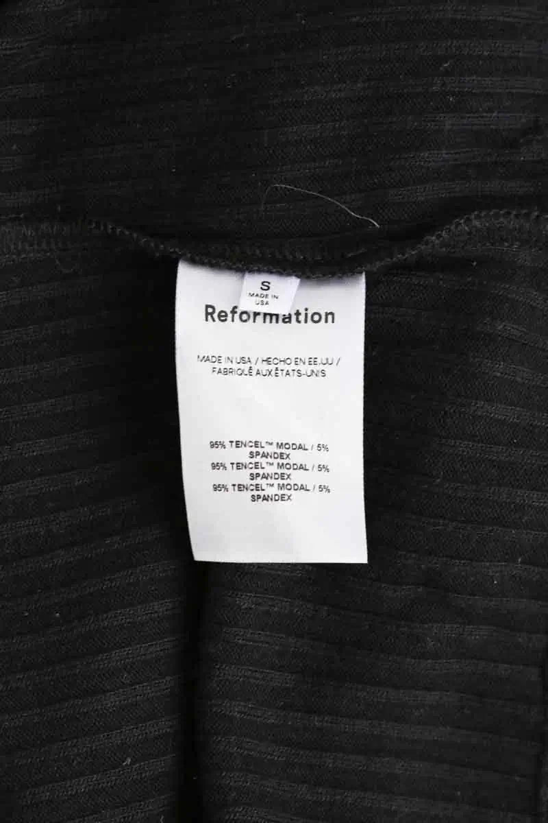 T-shirt Reformation Noir en Coton