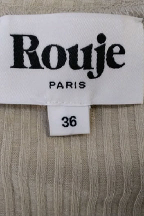 T-shirt Rouje Beige en Coton