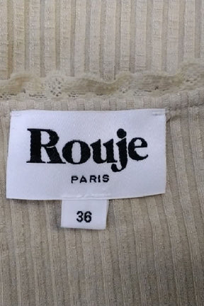 T-shirt Rouje Beige en Coton