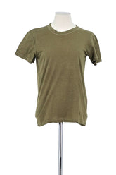 T-shirt Saint Laurent Kaki en Coton, taille S - Seconde Main