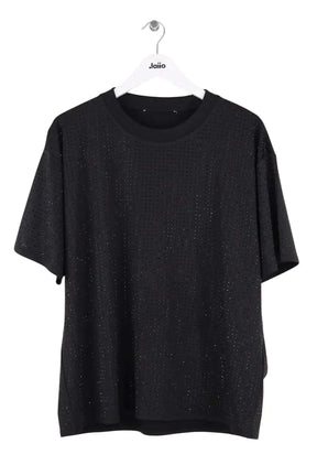 T-shirt Samsoe Samsoe Noir en Synthétique, taille M - Seconde Main