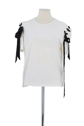 T-shirt Sandro Blanc en Coton, taille L - Seconde Main