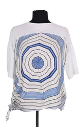 T-shirt Sandro Blanc en Coton, taille M - Seconde Main