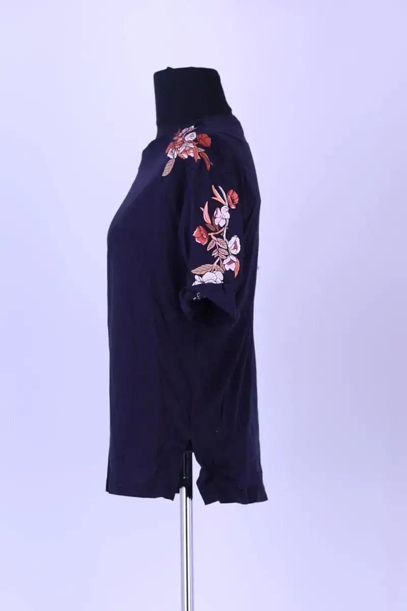 T-shirt Sandro Bleu en Coton