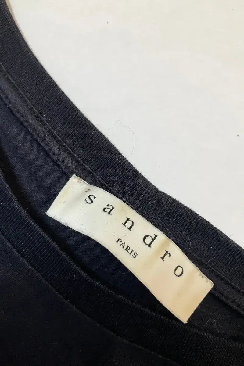 T-shirt Sandro Bleu en Coton