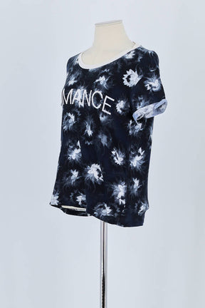 T-shirt Sandro Bleu en Coton