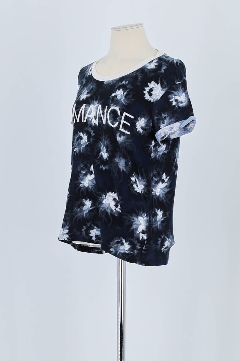 T-shirt Sandro Bleu en Coton