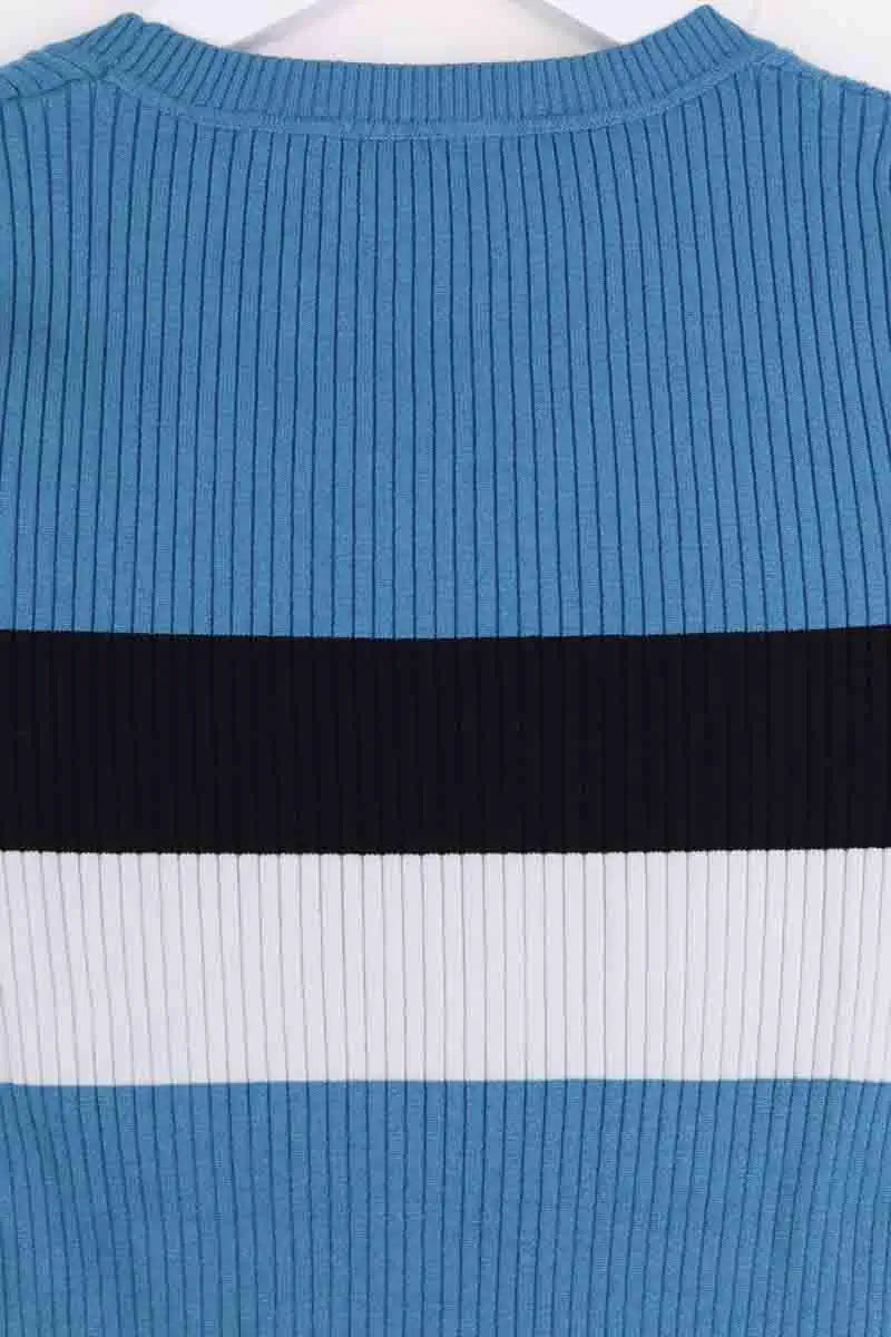 T-shirt Sandro Bleu en Coton