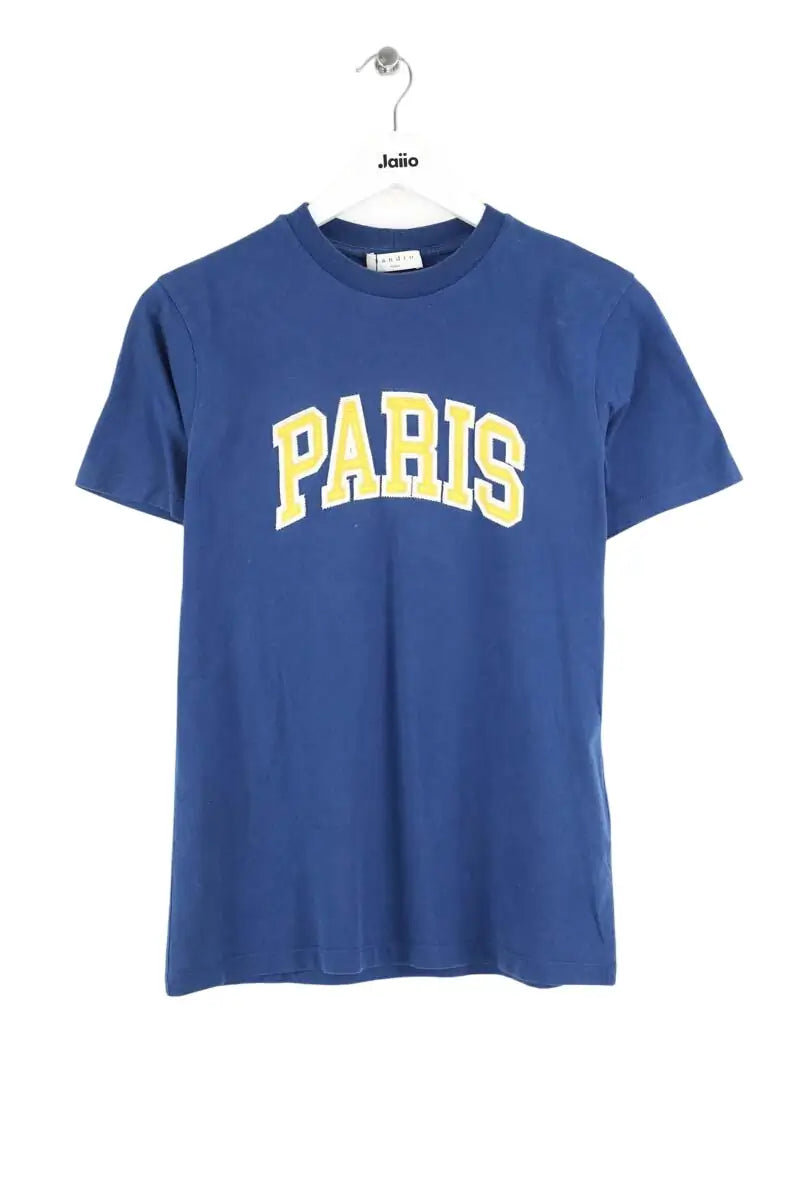 T-shirt Sandro Bleu en Coton, taille XS - Seconde Main