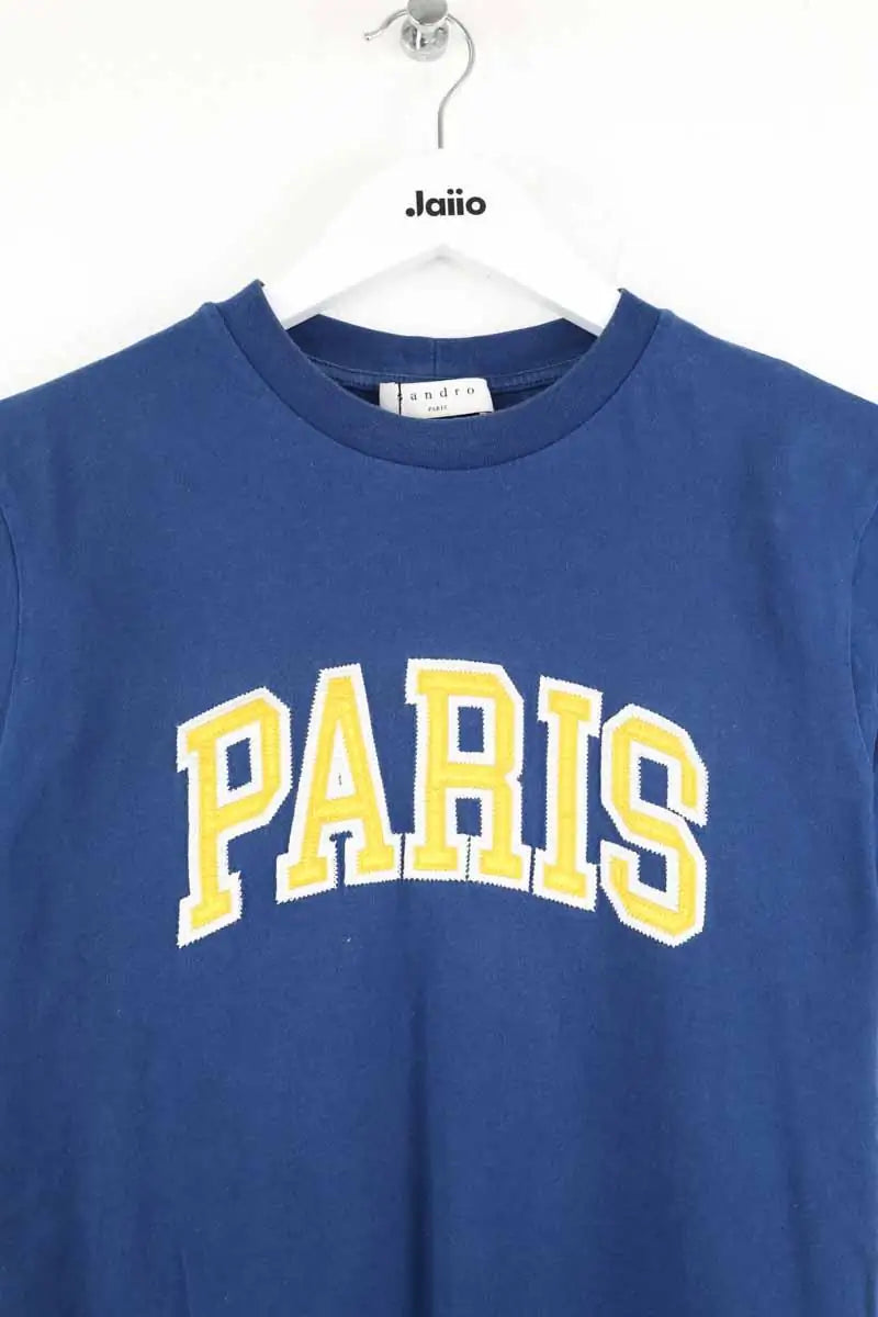 T-shirt Sandro Bleu en Coton