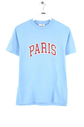 T-shirt Sandro Bleu en Coton, taille XS - Seconde Main