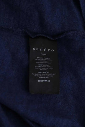 T-shirt Sandro Bleu en Lin