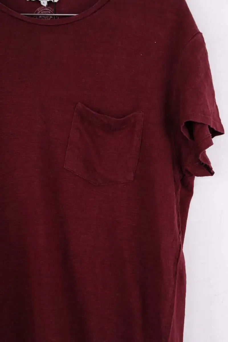 T-shirt Sandro Bordeaux en Lin