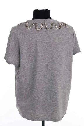 T-shirt Sandro Gris en Coton