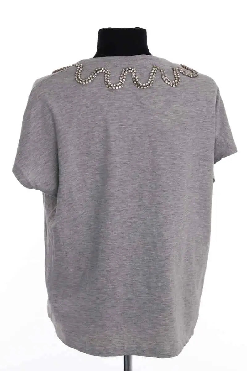 T-shirt Sandro Gris en Coton