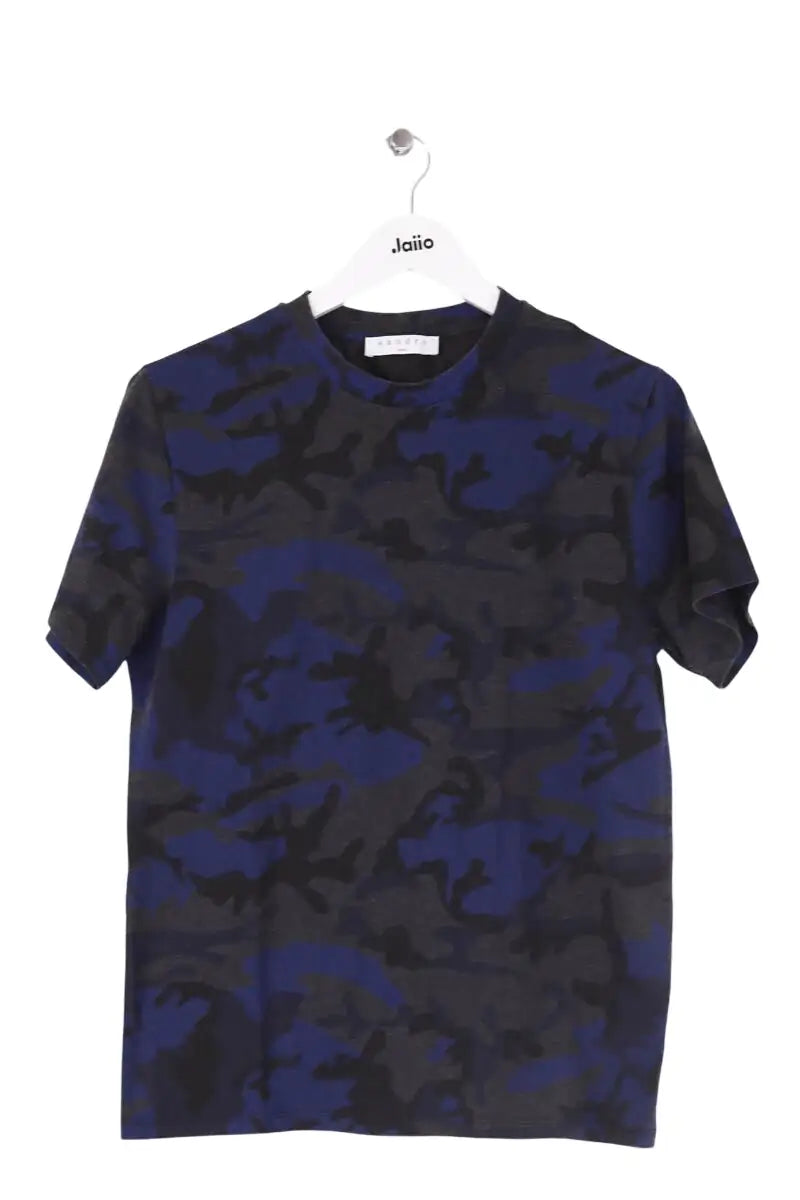 T-shirt Sandro Gris en Coton, taille XS - Seconde Main