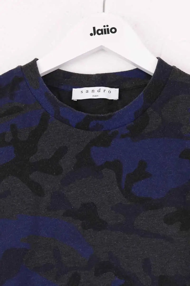 T-shirt Sandro Gris en Coton