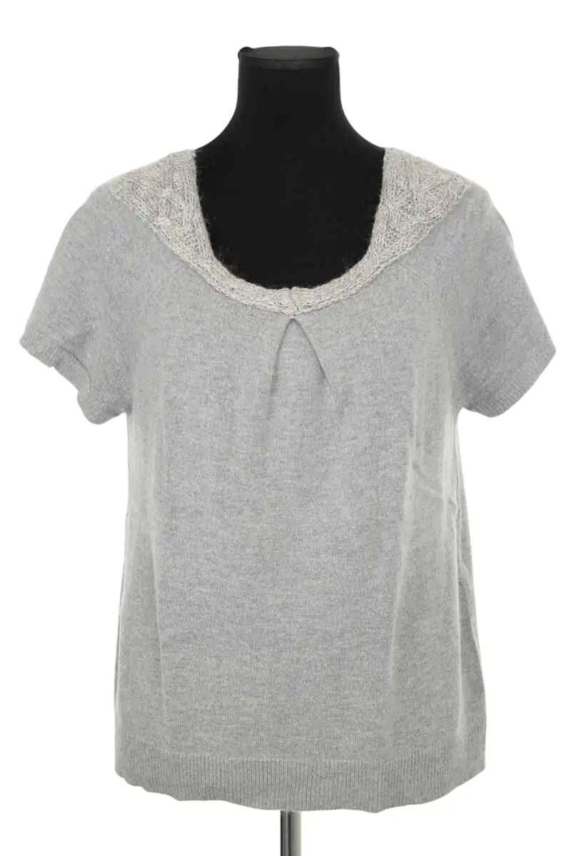 T-shirt Sandro Gris en Viscose, taille S - Seconde Main