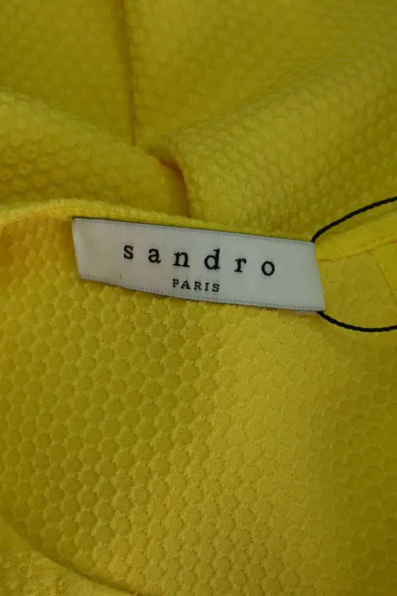 T-shirt Sandro Jaune en Synthétique