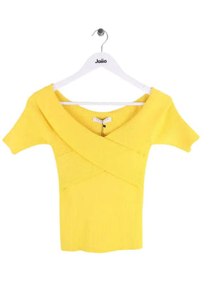 T-shirt Sandro Jaune en Viscose, taille S - Seconde Main