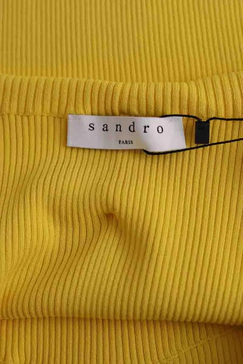T-shirt Sandro Jaune en Viscose