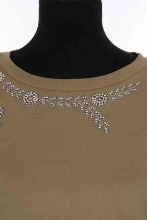 T-shirt Sandro Kaki en Coton