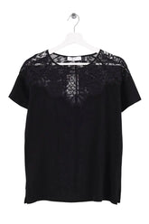 T-shirt Sandro Noir en Coton, taille M - Seconde Main