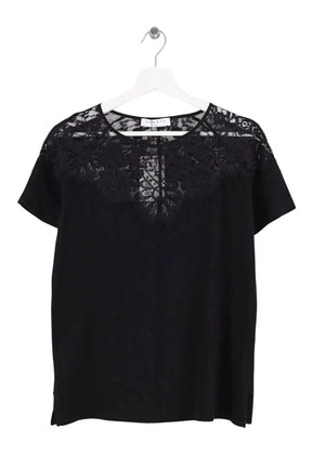 T-shirt Sandro Noir en Coton, taille M - Seconde Main