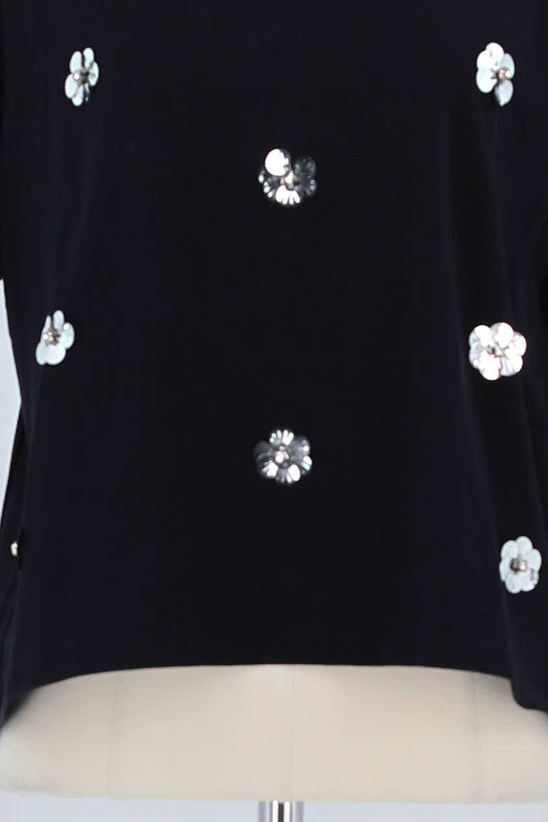 T-shirt Sandro Noir en Coton